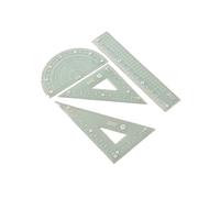 Geometry Tool Set with Straight Ruler Set Square Math Protractor Drafting Rulers Geometry Dawing Tools Measuring Tools for Students