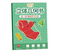 Geometry Workbook - Solids Geometric Models Learning Book,Hands-On Skills Development Tool for Home Traveling Kindergarten Schools Indoor