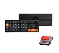 Geonix48 48% Single-Mode Low Profile Mechanical Keyboard Red Switch (Black)