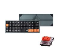 Geonix48 48% Single-Mode Low Profile Mechanical Keyboard Red Switch (Silvery)