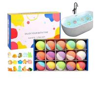 Geonoy Bubble Bath Balls - Gentle Party Favor with Toys Inside | Shower Steamers - for Birthday Hotel Bathroom Spa Girlfriend Spa Women Bathroom Kid Girls Children