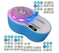 Geonoy Card Phonograph,84-Cards Stories Songs Record Player | Educational Music Learning Device for 3-6 Years Childrens Preschool Home Travel Bedtime Girls Boys