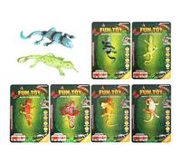 Geonoy Color Changing Bath Toys, Lizard Animal Figurines - Party Favors Classroom Rewards for Boys Girls Kids Ages 3+ Home School Learning Center Science Experiment