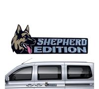 Geonoy Dog Car Badge La-ser Cutting Car Emblem, Personalized Waterproof Decoration Labels Car Badges, Acrylic Funny Automotive Car Badge Decals Stickers, Dogs Badge for Car, Motorcycle