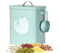 Geonoy Dog Food Container - 6L Container for Dog Food | Anti-Moisture with Spoon Treat Dispenser for Puppy Cat Bunny Kitchen Pantry Garage Barn Stable Farm Home Rice
