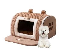 Geonoy Dog House | Warm Resting Cave - Cat Warmth Burrow Kennel,for Small Medium Cat Dog Kitten Puppy Pet Resting Indoor Winter Homeowners Apartment Dwellers