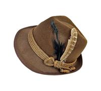 Geonoy German Hat,Non-Woven Headgear - Bavarian Hat - for Adults Halloween Carnival Beer Festivals Holiday Celebrations Cosplay