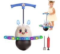 Geonoy Jumping Ball for Kids,Adjustable Jumping Ball with Handle | Bouncy Jumper with Adjustable Rope Length for Sports Games Activities Toddler Adults