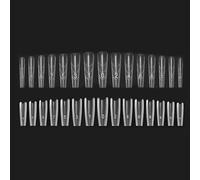 Geonoy Nail Extension Forms - Translucent Manicure Crafting | Nail Forms for French Tip - for Professionals Beginners Women Girlfriend Home Salon Everyday Wear