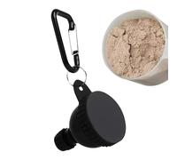 Geonoy Protein Funnel - Travel Supplement Container,50ml Portable Carabiner Powder Holder for Travel Gym Camping Beach Outdoor Work Airplane Seniors Adults Post-Workout