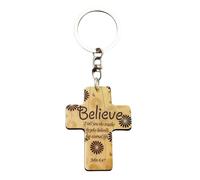 Geonoy Religious Keychain - Christian Scripture Keychain Pendants,Inspirational Bag Charm for Women Men Prayer Church Baptism Birthday Party Easter Christmas School Graduation