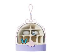 Geonoy Silkworm Transport Container,Clear Breathable Small Animal Breeding Container | Reptiles Cage for Youth Classroom Teens Indoor Raising Boys Girls Science Projects Nature Visits
