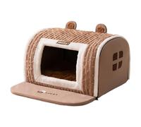 Geonoy Small Dog House - Warm Resting Cave,Cat Warmth Burrow Kennel - for Small Medium Cat Dog Kitten Puppy Pet Resting Indoor Winter Homeowners Apartment Dwellers