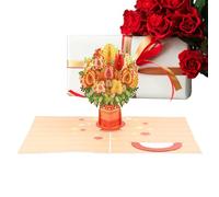 Geonoy Valentines Day Card - Romantic Keepsake Home Decor - Love 3D Popup Greeting Cards,for Your Holiday Wedding Blessings Husband Wife Birthday Thank You