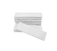 GEOONA 20pcs White Faux Brick Veneers, 8''x2.4'' Plaster Thin Bricks, Wall Tiles for Indoor/Outdoor Decoration, TV Background (White)