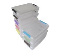 GEOPHIA 8 Pack Extra Large Pencil Box with Removable Dividers, Thickened Plastic Pencil Case Bulk (8 pack)