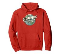 Geophysics The Treasure Hunt of the Earth Science Geology Pullover Hoodie, Adult Unisex, Red, Medium