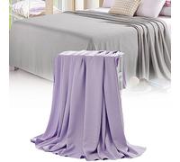 Georcep Ice Blankets for Hot Sleepers and Night Sweats, Lightweight Cool Blanket, Ice Blanket for All-Season for Couch and Bed (D-Light purple,90×100CM)