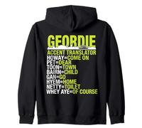 Geordie Accent Translator Funny Newcastle Zip Hoodie