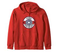 Geordie, Born and Bred, 1975, North East, Newcastle Zip Hoodie