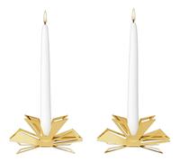 Georg Jensen - 2025 Candlestick 2-pack, 18K Gold Plated - Gold