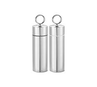 Georg Jensen Bernadotte Salt & Pepper Grinder Set - Mirror Polished Stainless Steel - Design Inspired by Sigvard Bernadotte