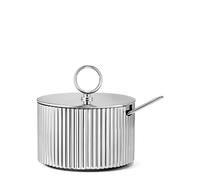Georg Jensen Bernadotte Stainless Steel Sugar Bowl With Spoon