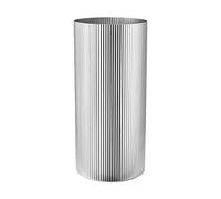 Georg Jensen Bernadotte Vase with Riffled Lines - Hand Polished Stainless Steel - Design Inspired by Sigvard Bernadotte - Large