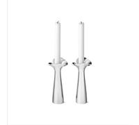 Georg Jensen Bloom Botanica Stainless Two Piece Candle Holder Set - Silver GGN-1518