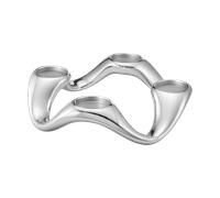 Georg Jensen Cobra Stainless Steel Round Candle Holder - Silver GGN-1521