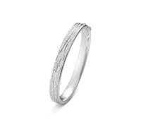 Georg Jensen Fusion 18ct White Gold 2.12ct Diamond Bangle - M
