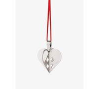 Georg Jensen Georg Jensen 2025 Holiday Heart Palladium Plated Brass Ornament Silver