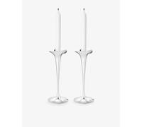 Georg Jensen Georg Jensen Bloom Large Taper Candle Holders Set Of Two Silver
