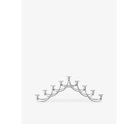 Georg Jensen Georg Jensen Harmony Menorah Stainless-Steel Candleholder Silver