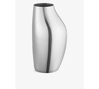 Georg Jensen Georg Jensen Sky Mirrored-Polished Stainless-Steel Vase 27cm