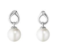 Georg Jensen Magic 18ct White Gold Diamond Pearl Earrings - TITLE White Gold GGN-134