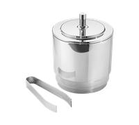 Georg Jensen Manhattan Ice Bucket With Tongs - TITLE Silver GGN-699