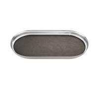 Georg Jensen Manhattan Tray With Leather - TITLE Silver GGN-706