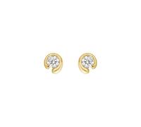Georg Jensen Mercy 18ct Yellow Gold 0.10ct Diamond Stud Earrings GGN-1443