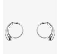 Georg Jensen Mercy Sterling Silver Swirl Earrings 10015148