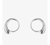 Georg Jensen Mercy Sterling Silver Swirl Earrings 10015148