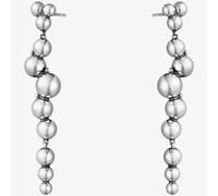 Georg Jensen Moonlight Grapes Long Dropper Sterling Silver Earrings 10019040