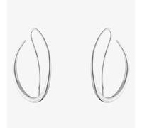 Georg Jensen Offspring Loop Sterling Silver Earrings 10012755