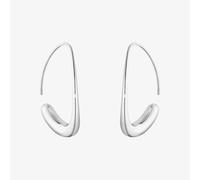 Georg Jensen Offspring Open Hoop Earrings, Silver