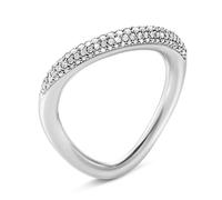 Georg Jensen Offspring Sterling Silver 0.29ct Diamond Ring - Size 1 (48 - 49)