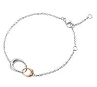 Georg Jensen Offspring Rose Gold Plated Interlocking Bracelet 10012371