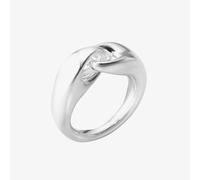 Georg Jensen Reflect Large Sterling Silver Interlock Ring 200010920057 57
