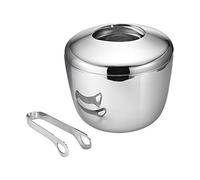 Georg Jensen White Sky Ice Bucket and Tongs