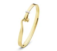 Georg Jensen Torun 18ct Yellow Gold Diamond Bangle