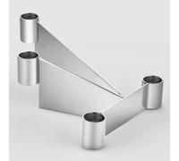 Georg Jensen Urkiola Stainless Steel Candle Holder 3586015 in Silver | Size: A Georg Jensen Silver A